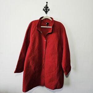Eileen Fisher Red Jacket